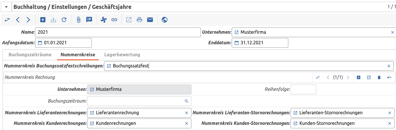 Menueintrag "Nummernkreise"